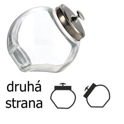 Sklenená dóza MAŠKRTNÍK 14,5x14x10,5 cm 1,1 L Sklenená dóza MAŠKRTNÍK 14,5x14x10,5 cm 1,1 L