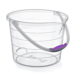 HOBBY LIFE Plastové vedro transparentné s mierkou Ø34x24 cm 13 L HOBBY LIFE Plastové vedro transparentné s mierkou Ø34x24 cm 13 L