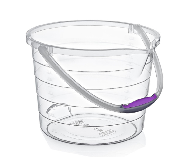 HOBBY LIFE Plastové vedro transparentné s mierkou Ø34x24 cm 13 L HOBBY LIFE Plastové vedro transparentné s mierkou Ø34x24 cm 13 L