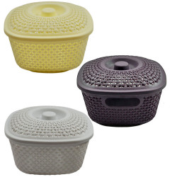 Košík plastový s vekom UFO 20x20x12 cm Košík plastový s vekom UFO 20x20x12 cm