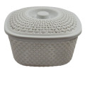 Košík plastový s vekom UFO 20x20x12 cm Košík plastový s vekom UFO 20x20x12 cm