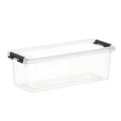 HOBBY LIFE Plastová dóza klipové uzatváranie obdĺžníková 11,3x27,3x9 cm 1,8 L HOBBY LIFE Plastová dóza klipové uzatváranie obdĺžníková 11,3x27,3x9 cm 1,8 L