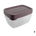 HOBBY LIFE Plastová dóza obdĺžníková stohovacia 3ks 11,5x16x9 cm 0,6 L HOBBY LIFE Plastová dóza obdĺžníková stohovacia 3ks 11,5x16x9 cm 0,6 L
