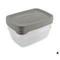 HOBBY LIFE Plastová dóza obdĺžníková stohovacia 3ks 11,5x16x9 cm 0,6 L HOBBY LIFE Plastová dóza obdĺžníková stohovacia 3ks 11,5x16x9 cm 0,6 L