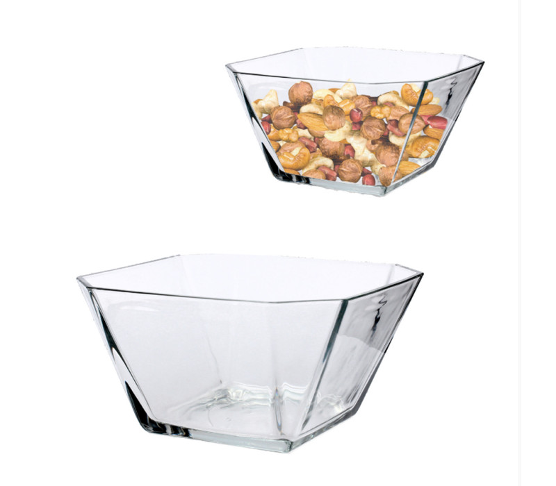 LAV Sklenená miska štvorcová 6ks 10,5x5,7cm 300ml LAV Sklenená miska štvorcová 6ks 10,5x5,7cm 300ml