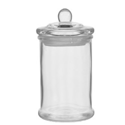 Sklenená dóza okrúhla sklenené veko 14,5x7,7 cm 0,4 L Sklenená dóza okrúhla sklenené veko 14,5x7,7 cm 0,4 L