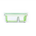 GLASSLOCK Sklenená dóza obdĺžníková delená 6,5x16,8x12,3 cm 0,67 L
