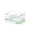 GLASSLOCK Sklenená dóza obdĺžníková delená 6,5x16,8x12,3 cm 0,67 L