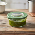 Sklenená dóza okrúhla GREEN Ø12x6 cm 0,415 L Sklenená dóza okrúhla GREEN Ø12x6 cm 0,415 L