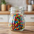 Sklenená dóza patentový uzáver VRÚBKOVANÁ 16,5x12,5 cm 1 L Sklenená dóza patentový uzáver VRÚBKOVANÁ 16,5x12,5 cm 1 L