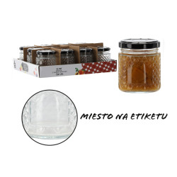 Sklenená dózička ETIKETKA Ø6,1x7,3 cm 0,12 L Sklenená dózička ETIKETKA Ø6,1x7,3 cm 0,12 L