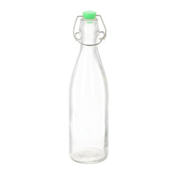 Fľaša sklenená 0,5 L s mechanickým uzáverom
