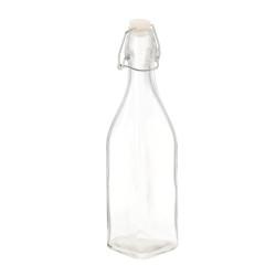 Fľaša sklenená s mechanickým uzáverom 0,5 L