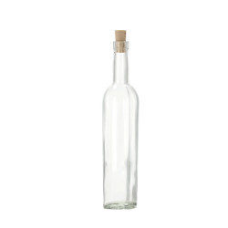 Fľaša sklenená 0,5 L s korkom