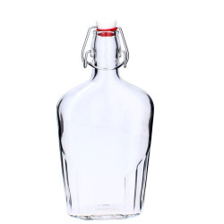Fľaša sklenená FIASCHETTA Drôtené zapínanie silikónové tesnenie 24x12x4 cm 0,5 L Fľaša sklenená FIASCHETTA Drôtené zapínanie silikónové tesnenie 24x12x4 cm 0,5 L