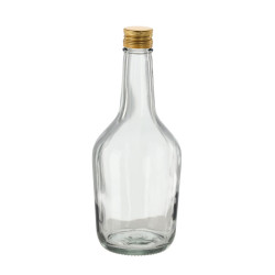Fľaša sklenená COGNAC zatáčací uzáver 0,5 L Fľaša sklenená COGNAC zatáčací uzáver 0,5 L