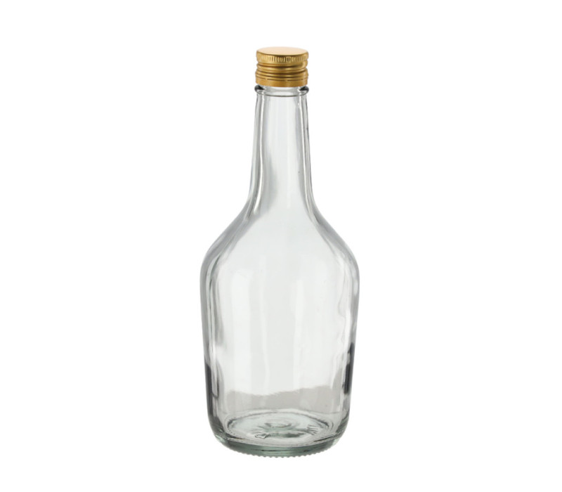 Fľaša sklenená COGNAC zatáčací uzáver 0,5 L Fľaša sklenená COGNAC zatáčací uzáver 0,5 L