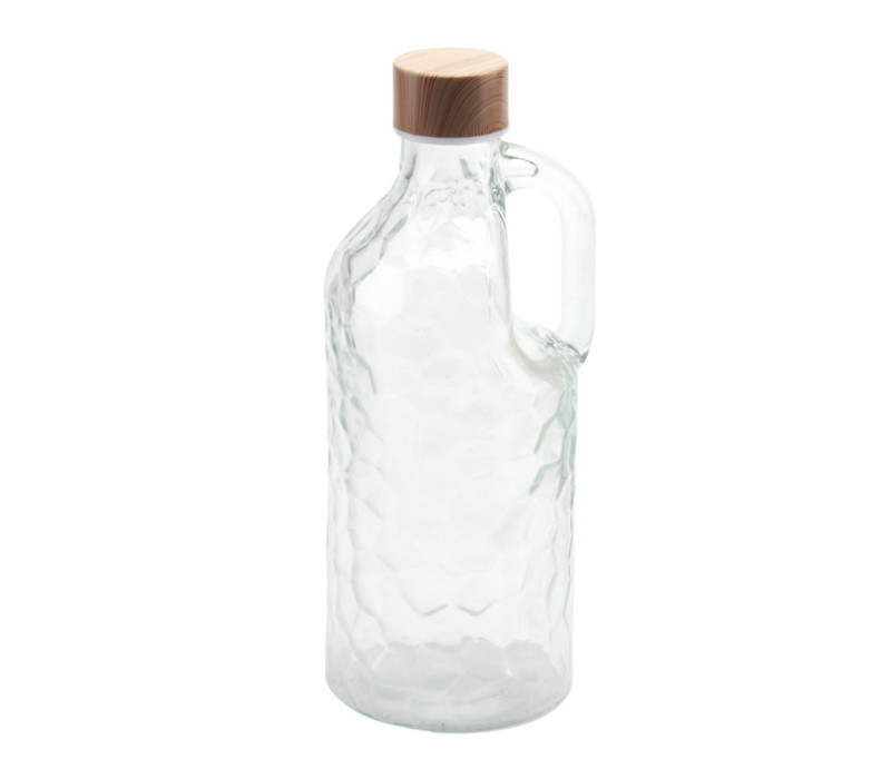 Fľaša sklenená s uzáverom 24,5x10 cm 1,1 L Fľaša sklenená s uzáverom 24,5x10 cm 1,1 L