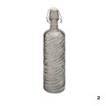 Fľaša sklenená VRÚBKOVANÁ farebná 31x8 cm 1 L Fľaša sklenená VRÚBKOVANÁ farebná 31x8 cm 1 L