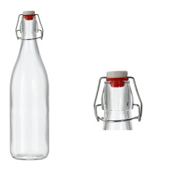 Fľaša sklenená COSTOLATA Mechanické zapínanie silikónové tesnenie 31x7 cm 0,75 L Fľaša sklenená COSTOLATA Mechanické zapínanie silikónové tesnenie 31x7 cm 0,75 L