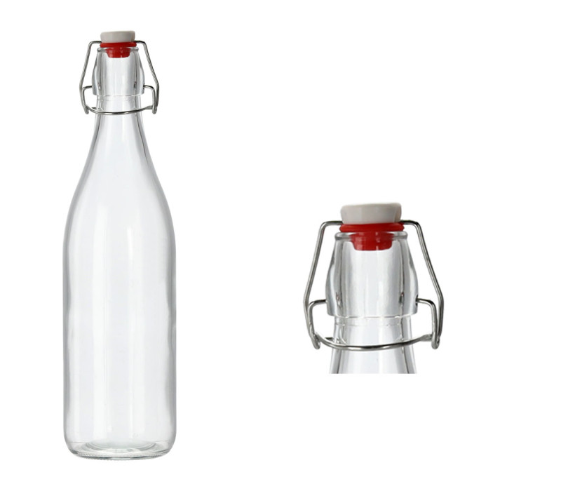 Fľaša sklenená COSTOLATA Mechanické zapínanie silikónové tesnenie 31x7 cm 0,75 L Fľaša sklenená COSTOLATA Mechanické zapínanie silikónové tesnenie 31x7 cm 0,75 L