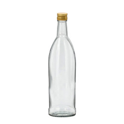 Fľaša sklenená LEPESTOK uzáver 28,5x7,5x5,5 cm 0,5 L Fľaša sklenená LEPESTOK uzáver 28,5x7,5x5,5 cm 0,5 L