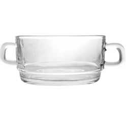 Sklenená miska okrúhla s uškami Ø10,5x5,5 cm 300ml Sklenená miska okrúhla s uškami Ø10,5x5,5 cm 300ml