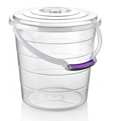 HOBBY LIFE Plastové vedro transparentné s mierkou a vrchnákom 32,5x31 cm 15 L HOBBY LIFE Plastové vedro transparentné s mierkou a vrchnákom 32,5x31 cm 15 L