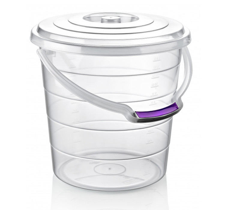 HOBBY LIFE Plastové vedro transparentné s mierkou a vrchnákom 32,5x31 cm 15 L HOBBY LIFE Plastové vedro transparentné s mierkou a vrchnákom 32,5x31 cm 15 L