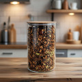 Sklenená dóza okrúhla silikónové tesnenie 22x8,2 cm 1 L Sklenená dóza okrúhla silikónové tesnenie 22x8,2 cm 1 L