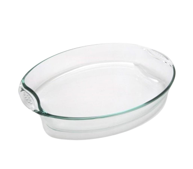PYREX Sklenená miska jánske sklo oválna 35x24 cm 2,6 L