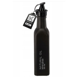 Čierna sklenená fľaša na olivový olej 0,25 L 23x5x5 cm