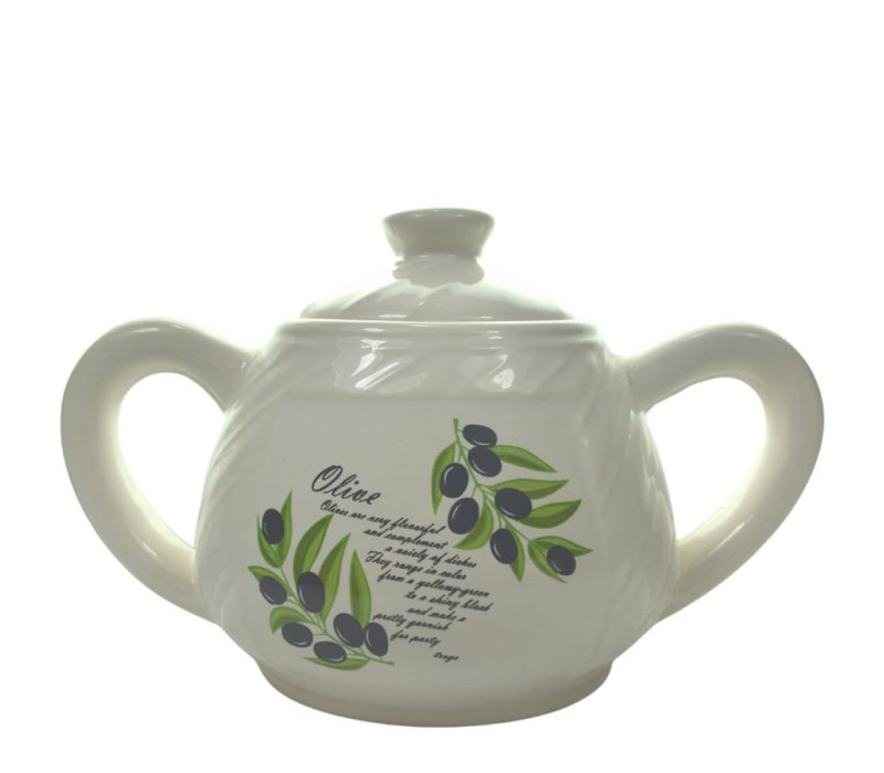 Cukornička keramická Ø11,5x10 cm OLIVA 0,4 L Cukornička keramická Ø11,5x10 cm OLIVA 0,4 L