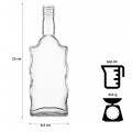 Fľaša sklenená FALA 23x8,4 cm 0,5 L Fľaša sklenená FALA 23x8,4 cm 0,5 L