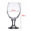 LAV Sklenený pohár MISKET na pivo 6ks 16x6,5 cm 0,4 L