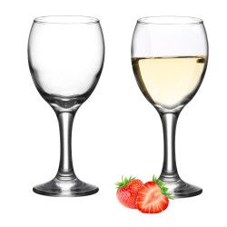 Sada sklenených pohárov na biele víno 6 ks 0,245 L 17x7,2 cm