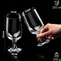LAV Sklenený pohár BELEK na pivo 6ks 16,5x6,4 cm 0,385 L