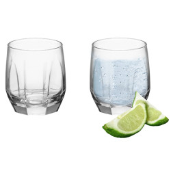 Sada sklenených pohárov na vodu 3 ks 0,215 L 8,3x6,7 cm