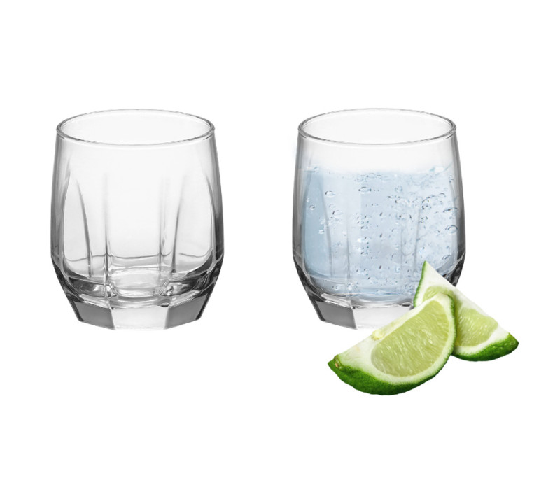 Sada sklenených pohárov na vodu 3 ks 0,215 L 8,3x6,7 cm