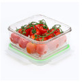 GLASSLOCK Sklenená dóza štvorcová s ventilom 16x16x6,9 cm 1,2 L GLASSLOCK Sklenená dóza štvorcová s ventilom 16x16x6,9 cm 1,2 L