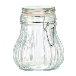 Sklenená dóza patentový uzáver VRÚBKOVANÁ 10,5x8,5 cm 2,7 L Sklenená dóza patentový uzáver VRÚBKOVANÁ 10,5x8,5 cm 2,7 L