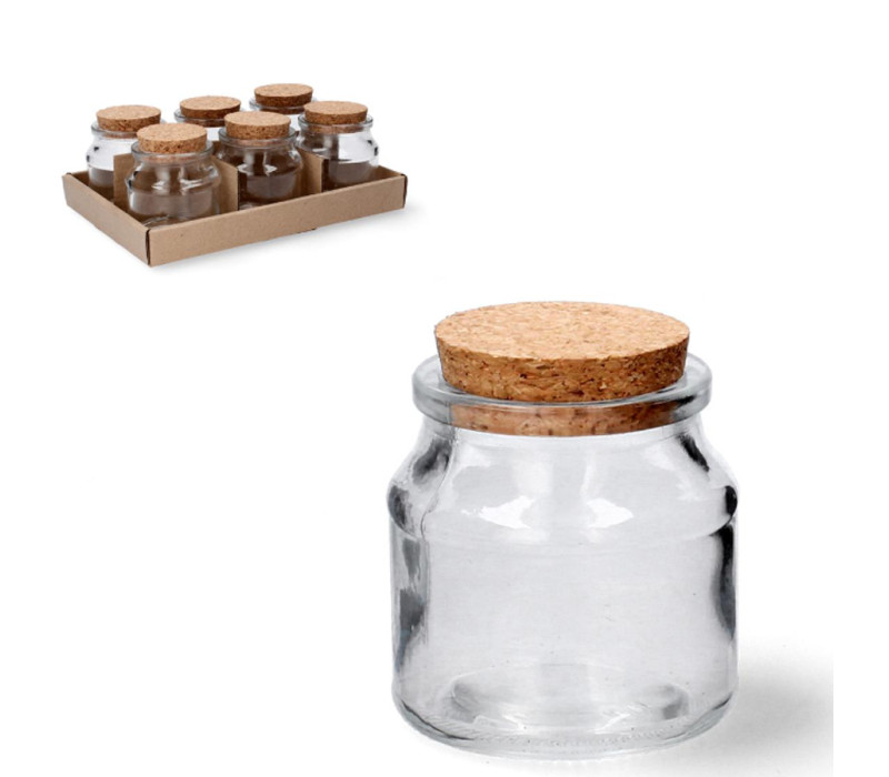 Sklenená dózička RUSTIK 7x7 cm 0,1 L Sklenená dózička RUSTIK 7x7 cm 0,1 L