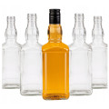 Fľaša sklenená WHISKEY 22,4x6,5 cm 0,5 L