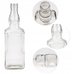 Fľaša sklenená WHISKEY 22,4x6,5 cm 0,5 L Fľaša sklenená WHISKEY 22,4x6,5 cm 0,5 L