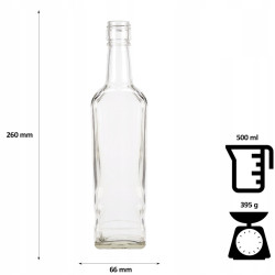 Fľaša sklenená WHISKEY 26x6,6 cm 0,25 L Fľaša sklenená WHISKEY 26x6,6 cm 0,25 L