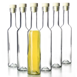 Fľaša sklenená 0,25 L 24,6x5 cm