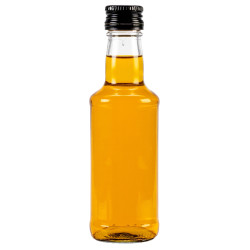 Fľaša sklenená 0,2 L 17,5x6 cm