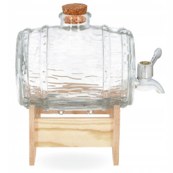 Sklenený súdok na podstavci 1,5 L Sklenený súdok na podstavci 1,5 L