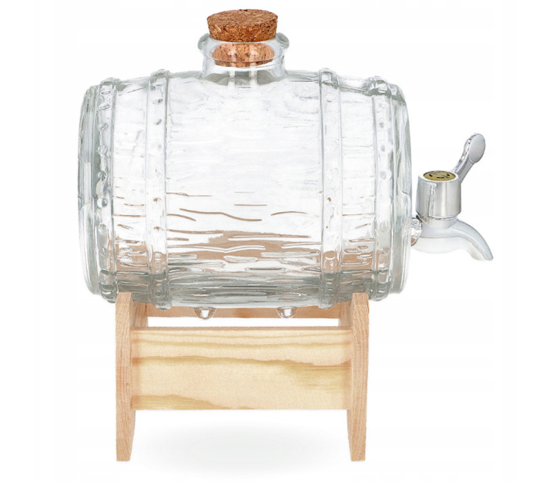Sklenený súdok na podstavci 1,5 L Sklenený súdok na podstavci 1,5 L