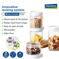 GLASSLOCK Sklenená dóza stohovacia UŠKO 8,6x10,82 cm 0,4 L GLASSLOCK Sklenená dóza stohovacia UŠKO 8,6x10,82 cm 0,4 L